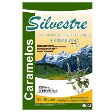 Caramelos Integrales de Hierbabuena SinGluten 1kg Silvestre