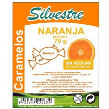 Caramelos de Naranja SinGluten 150g Silvestre