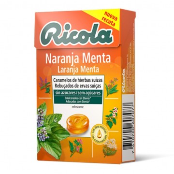 Caramelos de Naranja Menta SinGluten SinAzucar 50g Ricola