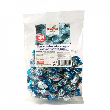 Caramelos de Menta Azul SinGluten SinAzucar 75g Gerio