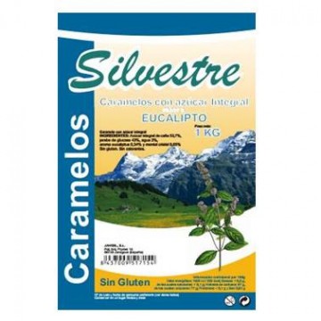 Caramelos de  Eucalipto SinGluten 1kg Silvestre