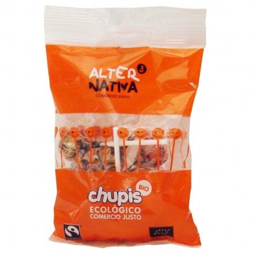 Bolsa Chupis con Palo SinGluten Bio Vegan 8 caramelos Alternativa3