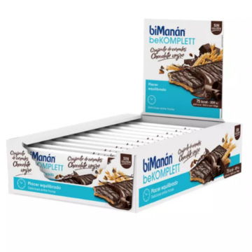 Bekomplet barritas Crujiente Cereales Chocolate con Leche SinGluten 20uds Bimanan