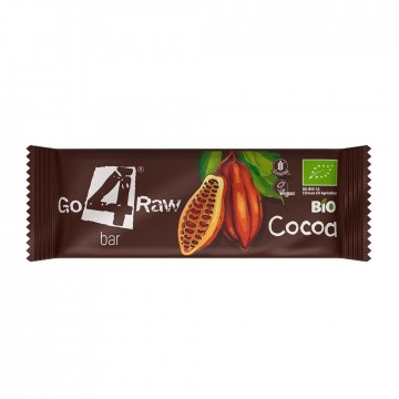 Barrita Sabor Cacao SinGluten Bio Vegan 12uds Go 4 Raw