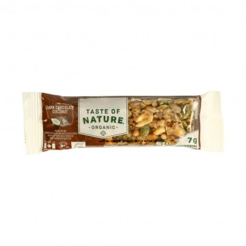 Barrita Protein de Chocolate y Coco SinGluten Eco 16uds Taste Of Nature