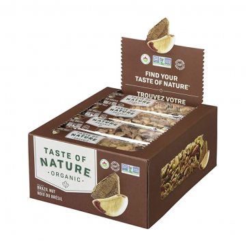 Barrita de Nueces de Brasil con Semillas y Pasas SinGluten Vegan 16uds Taste Of Nature