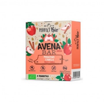 Barrita de Avena con Manzana y Canela SinGluten 4x35g Perfect Bio