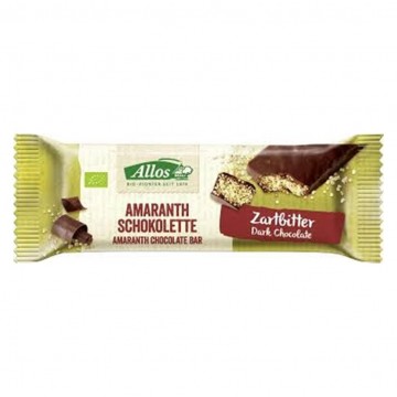 Barrita de Amaranto con Chocolate Negro Bio 16uds Allos