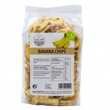 Banana Chips deshidratada Vegan 250g Int-Salim