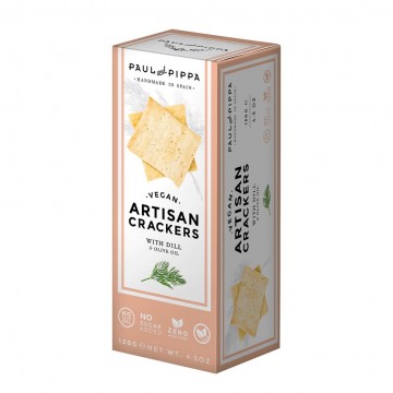 Artisan Crackers con Eneldo Vegan 100g Paul & Pippa