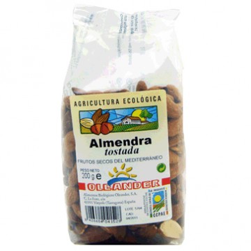 Almendra Tostada con Piel SinGluten Bio Vegan 200g Oleander