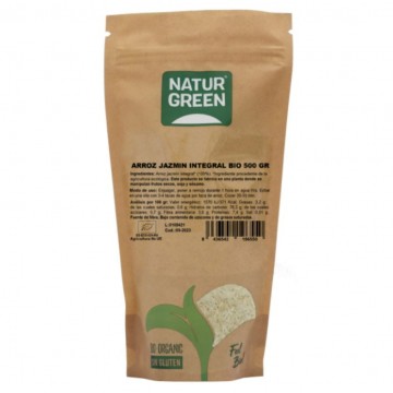 Arroz Jazmin Integral SinGluten Bio Vegan 500g Natur-Green