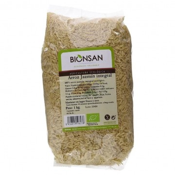 Arroz Jazmin Integral Eco Vegan 1kg Bionsan