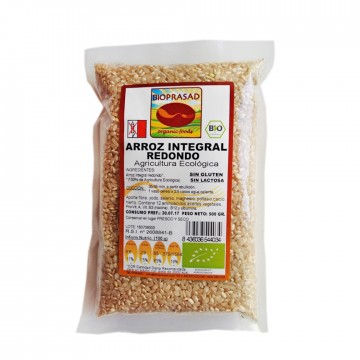 Arroz Integral Redondo SinGluten 500g Bioprasad