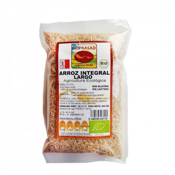 Arroz Integral Largo SinGluten Bio 500g Bioprasad