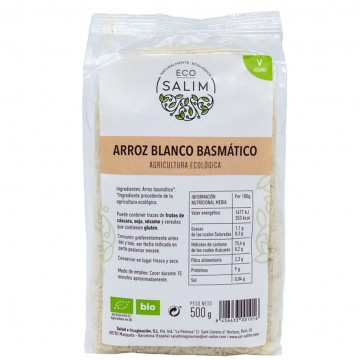 Arroz Basmati Blanco Bio 500g Eco-Salim