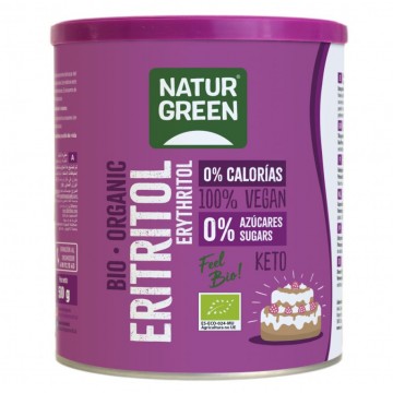 Eritritol 100% Vegetal SinGluten Bio 500g Natur-Green