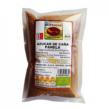 Azucar de Caña Panela SinGluten Bio 500g Bioprasad