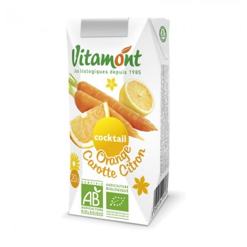 Zumo de Naranja Zanahoria y Limon Bio 4x200ml Vitamont