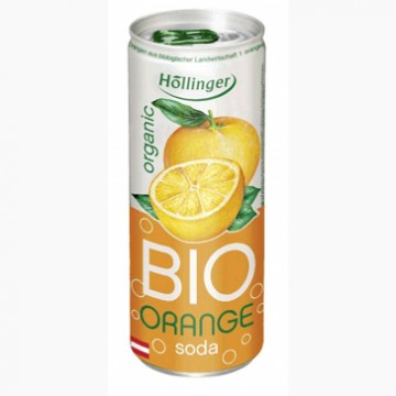 Refresco Naranja Lata Bio 250ml Hollinger