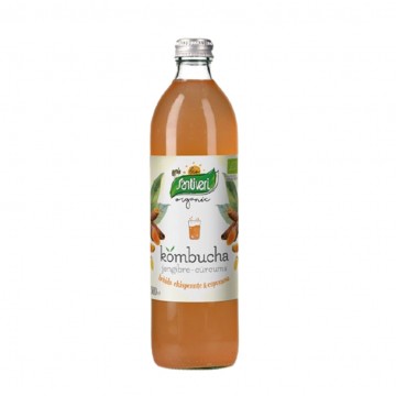 Kombucha Jengibre y Curcuma Bio 500ml Santiveri