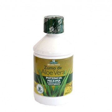 Jugo de Aloe Vera Potencia Maxima Bio Vegan 500ml Aloe Pura