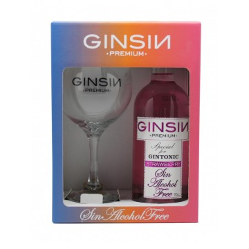 Ginebra Sin Alcohol Sabor Fresa SinGluten SinAzucar 700ml Ginsin