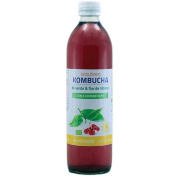 Bebida Kombucha Te Verde y Flor de Hibisco Eco Vegan 500ml Bioener