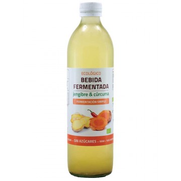 Bebida Fermentada Jengibre y Curcuma Eco Vegan 500ml Bioener