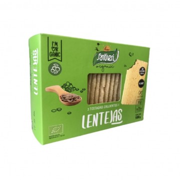 Tostadas Crujientes de Lentejas SinGluten Bio Vegan 100g Santiveri