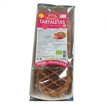 Tartaletas de Espelta Fresa y Frambrgruesa Bio Vegan 4x55g Espiga Bio