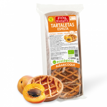 Tartaletas de Espelta Albaricoque Eco Vegan 200g Espiga Bio