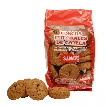 Roscos Integrales de Canela 400g Sanavi