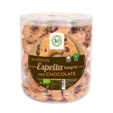 Roscos de Espelta Integral con Chocolate Eco Vegan 1kg Solnatural