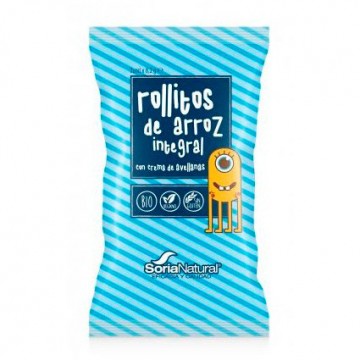 Rollitos de Arroz Integral con Crema de Avellanas SinGluten Bio Vegan 24uds Soria Natural