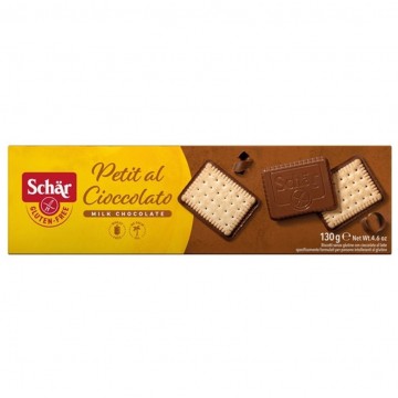 Petit Al Cioccolato Galletas con Chocolate SinGluten 130g Dr. Schar