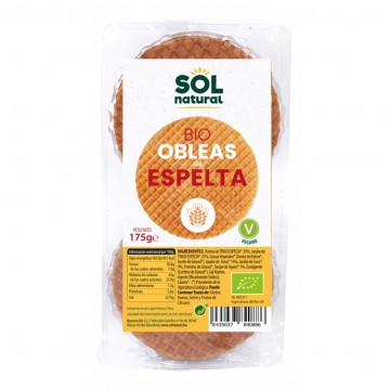 Obleas Espelta con Siropes Bio Vegan 150g Solnatural