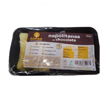 Napolitanas de Chocolate SinGluten Vegan 2uds Adpan