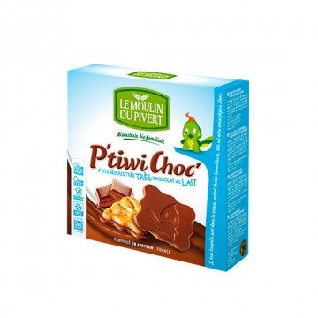 Mini Galletas de Chocolate con Leche Bio 125g Le Moulin De Pivert