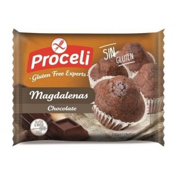 Magdalenas de Chocolate SinGluten 180g Proceli