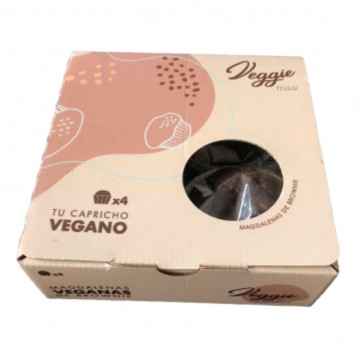 Magdalenas de Brownie Vegan 4x80g Veggie Maai