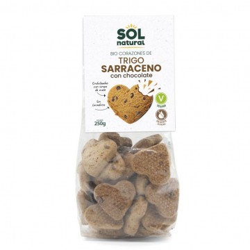 Galletas Trigo Sarraceno Choco Bio Vegan 9x250g Solnatural