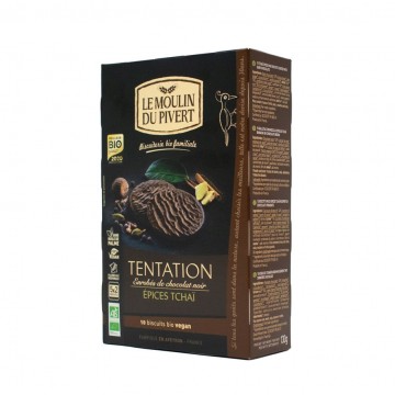 Galletas Tentacion Especias Tchai Bio Vegan 130g Le Moulin De Pivert