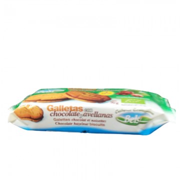 Galletas Rellenas de Chocolate y Avellanas Eco 60g Belsi