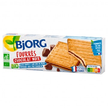 Galletas Rellenas de Chocolate Negro Bio 150g Bjorg