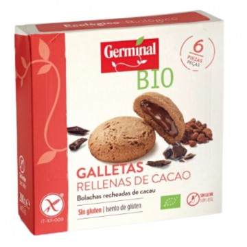 Galletas Rellenas de Cacao SinGluten Bio 200g Germinal