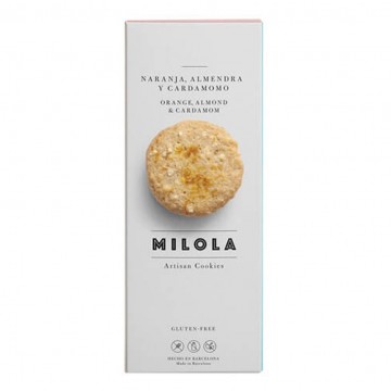 Galletas Naranja Almendra Cardamomo SinGluten 140g Milola