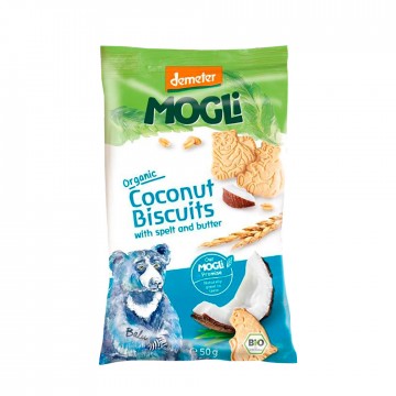 Galletas Mini Osos Coco Bio 12x50g Mogli