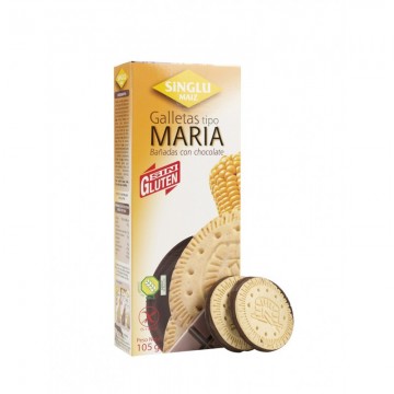 Galletas Maria Bañada con Chocolate SinGluten 105g Singlu