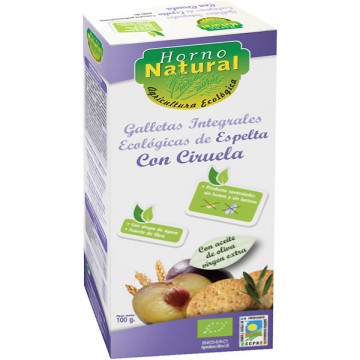 Galletas Integrales de Espelta con Ciruela Eco 100g Horno Natural